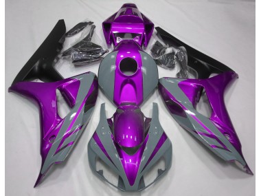 Best 06-07 Nardo Grey and Purple Honda CBR1000RR Motorcycle Fairings