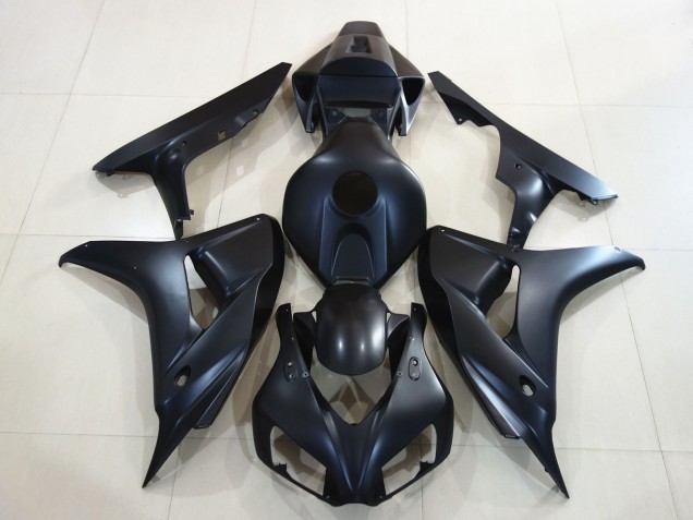 06-07 Plain Matte Black Honda CBR1000RR Motorcycle Fairings