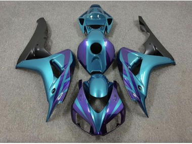 Best 06-07 Purple and Emerald Honda CBR1000RR Motorcycle Fairings