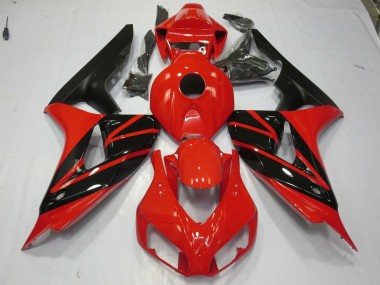 Best 06-07 Red and Black Honda CBR1000RR Motorcycle Fairings