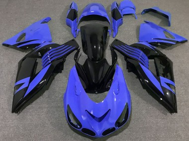 Best 06-11 Bright Blue Kawasaki ZX14R Motorcycle Fairings