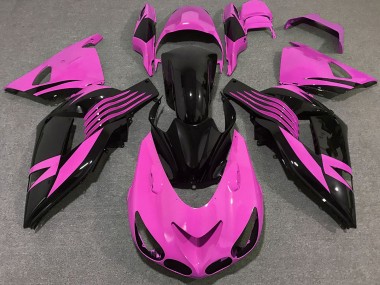 Best 06-11 Bright Pink Kawasaki ZX14R Motorcycle Fairings