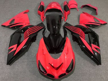 Best 06-11 Bright Red Kawasaki ZX14R Motorcycle Fairings