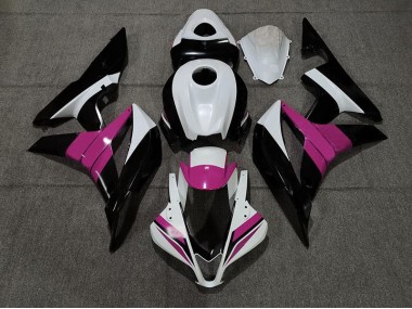 Best 07-08 Black White and Pink Honda CBR600RR Motorcycle Fairings