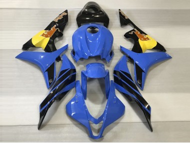 Best 07-08 Blue & Orange Bull Honda CBR600RR Motorcycle Fairings