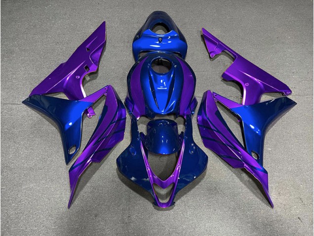 07-08 Blue & Purple Honda CBR600RR Motorcycle Fairings