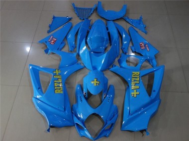 Best 07-08 Blue Rizzla 07-08 Suzuki GSXR 1000 Motorcycle Fairings