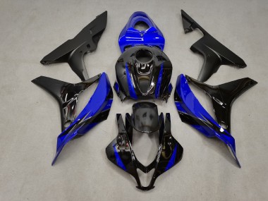 Best 07-08 Blue and Black Honda CBR600RR Motorcycle Fairings