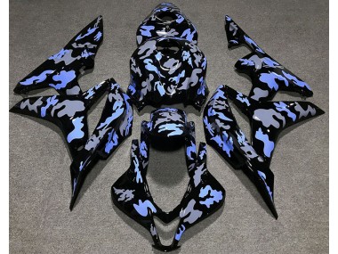 Best 07-08 Blue and Grey Camouflage Honda CBR600RR Motorcycle Fairings