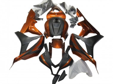 Best 07-08 Burnt Orange and Matte Black Honda CBR600RR Motorcycle Fairings