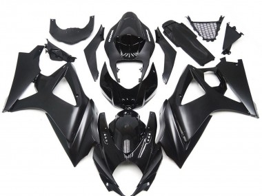 Best 07-08 Custom Matte Black Slick Suzuki GSXR 1000 Motorcycle Fairings