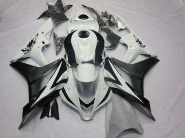 Best 07-08 Custom OEM Style White and Black Honda CBR600RR Motorcycle Fairings