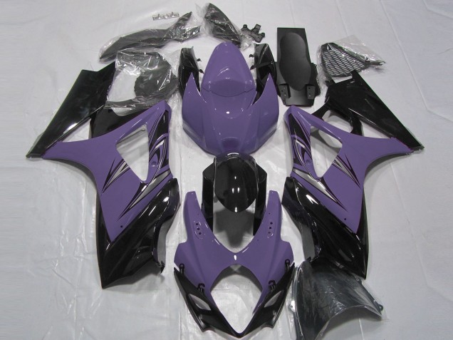 07-08 Dark Purple and Black Suzuki GSXR 1000 Motorcycle Fairings