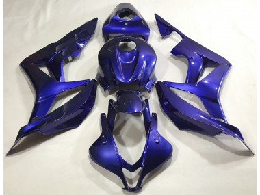 Best 07-08 Deep Blue Plain Honda CBR600RR Motorcycle Fairings