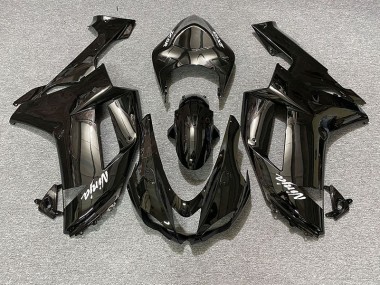 Best 07-08 Gloss Black Kawasaki ZX6R Motorcycle Fairings