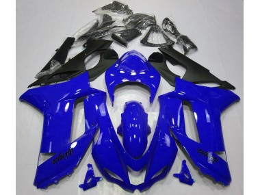 Best 07-08 Gloss Blue Kawasaki ZX6R Motorcycle Fairings