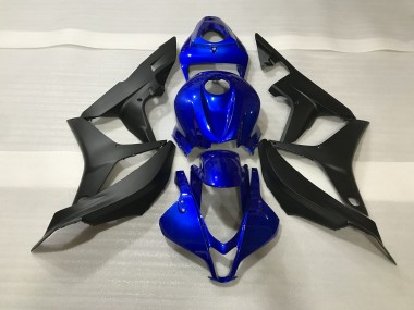 Best 07-08 Gloss Blue and Matte Black Honda CBR600RR Motorcycle Fairings