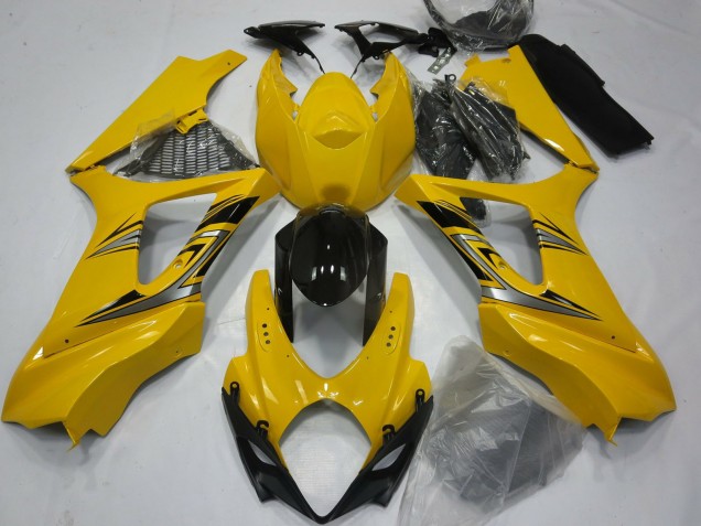 07-08 Gloss Yellow Suzuki GSXR 1000 Motorcycle Fairings