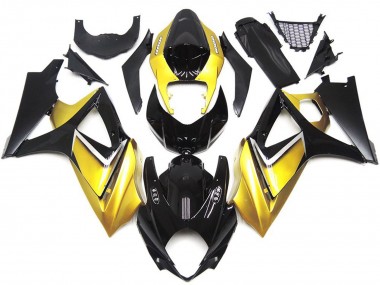 Best 07-08 Gold Yellow Custom OEM Style Suzuki GSXR 1000 Motorcycle Fairings