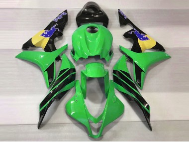 Best 07-08 Green & Blue Bull Honda CBR600RR Motorcycle Fairings