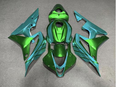 Best 07-08 Green & Teal Honda CBR600RR Motorcycle Fairings