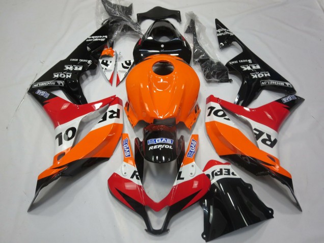 07-08 Light Orange Repsol Honda CBR600RR Motorcycle Fairings