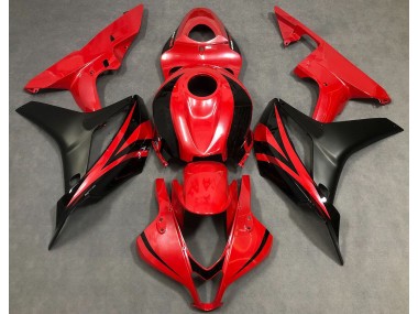 Best 07-08 Pearl Red & Black Honda CBR600RR Motorcycle Fairings