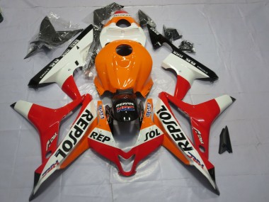 Best 07-08 White Repsol Honda CBR600RR Motorcycle Fairings