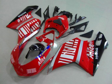 Best 07-14 Alice Red Ducati Ducati 848 1098 1198 Motorcycle Fairings