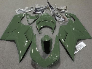 Best 07-14 Army Green Gloss Ducati Ducati 848 1098 1198 Motorcycle Fairings