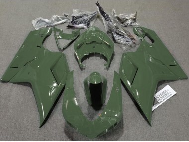 Best 07-14 Army Green Gloss Ducati Ducati 848 1098 1198 Motorcycle Fairings