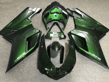 Best 07-14 Deep Green Ducati Ducati 848 1098 1198 Motorcycle Fairings