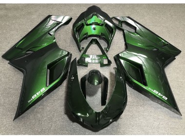 Best 07-14 Deep Green Ducati Ducati 848 1098 1198 Motorcycle Fairings