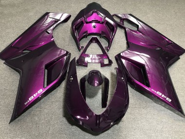 Best 07-14 Deep Pink Ducati Ducati 848 1098 1198 Motorcycle Fairings