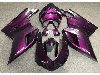 Best 07-14 Deep Pink Ducati Ducati 848 1098 1198 Motorcycle Fairings