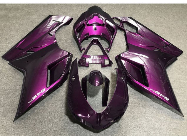 07-14 Deep Pink Ducati Ducati 848 1098 1198 Motorcycle Fairings