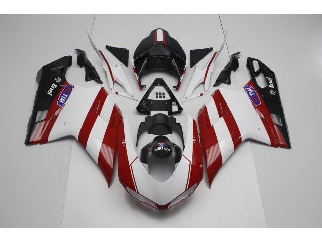 07-14 Deep Red Ducati Ducati 848 1098 1198 Motorcycle Fairings