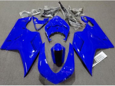 Best 07-14 Plain Gloss Blue Ducati Ducati 848 1098 1198 Motorcycle Fairings