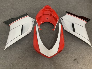 Best 07-14 Red White Ducati Ducati 848 1098 1198 Motorcycle Fairings