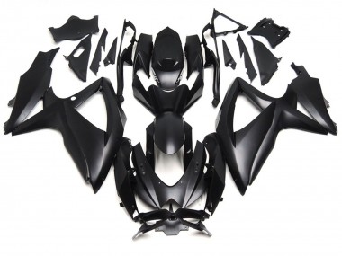 Best 08-10 Deep Matte Black Suzuki GSXR 600-750 Motorcycle Fairings