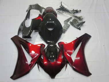 Best 08-11 Candy Red and Black Honda CBR1000RR Motorcycle Fairings