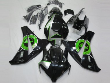 Best 08-11 Gloss Black & Green Honda CBR1000RR Motorcycle Fairings