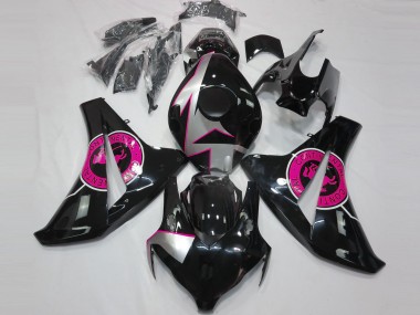 Best 08-11 Gloss Black & Pink Honda CBR1000RR Motorcycle Fairings