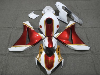 Best 08-11 Gold and Red 19 Honda CBR1000RR Motorcycle Fairings