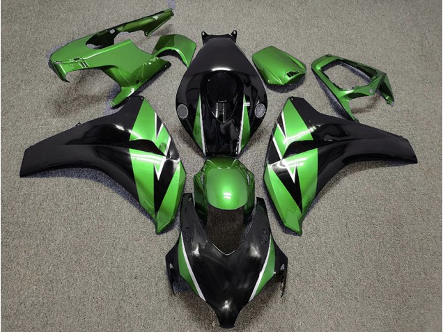 08-11 Green and Black Honda CBR1000RR Motorcycle Fairings