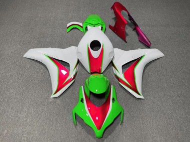 Best 08-11 Green and Red Gloss Honda CBR1000RR Motorcycle Fairings