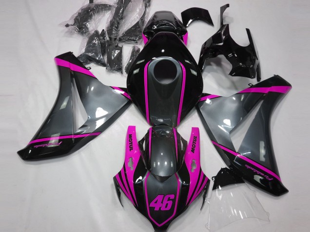 08-11 Grey Motul & Pink Honda CBR1000RR Motorcycle Fairings