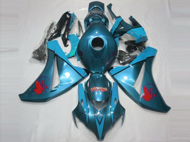 08-11 Light Blue Custom Honda CBR1000RR Motorcycle Fairings