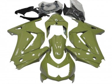 Best 08-12 Gloss Olive Kawasaki Ninja 250 Motorcycle Fairings