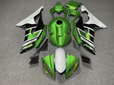 Best 08-16 Green Black and White OEM Style Yamaha R6 Motorcycle Fairings